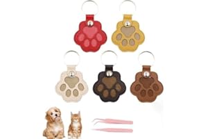 Longgaogao Schlüsselanhänger für Tierhaare,Schlüsselanhänger, Erinnerungsbox, Schlüsselanhänger zum Sammeln von Katzen- und Hundehaaren, für Katzenliebhaber（5Stücke）