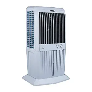 Desert Tower Air Cooler with 3-Side Honeycomb Pads Automatic Swing Multistage Air Purification Powerful Fan - 70L, XL (Grey)