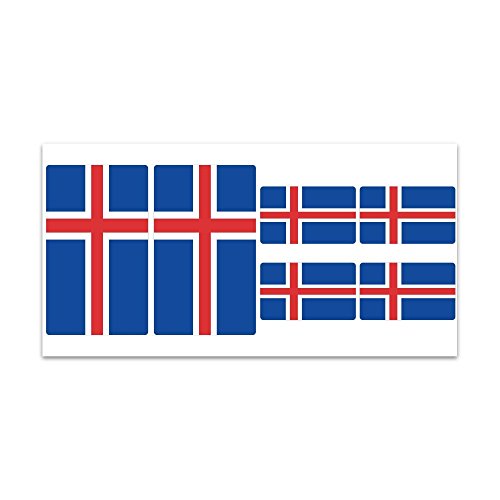 Preisvergleich Produktbild Aufkleber-Flagge Island – Z218