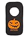 Personalised Scary Pumpkin Face Jack O Lantern With Name Baby Halloween Pullover Bib