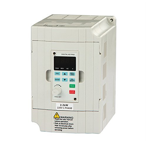 GENORTH SVD-ES monofásico VFD unidad VFD inversor profesional variador de frecuencia 2.2 KW 3HP 220V 10A para control de velocidad del motor del husillo