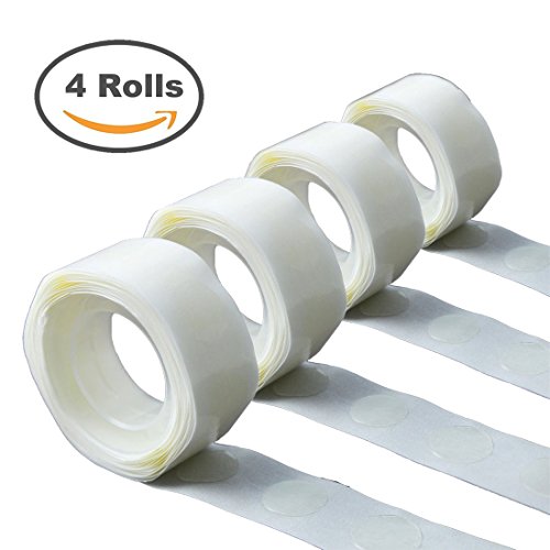 400 Dots of Glue Punkte Kleber Klebeband Kleber Ballon Punkt 4 Rolls für Dekoration Handgefertigte Kunst und Handwerk