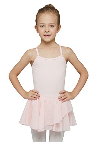 Mdnmd Girls' Skirted Camisole Leotard (Tag 140 ( Age 8-10 ), Ballet Pink)