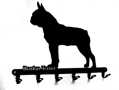 Schlüsselbrett / Hakenleiste * Boston Terrier * - Schlüsselboard - 6 Haken