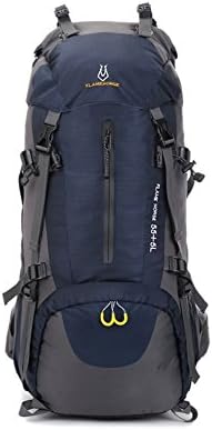 AireLibre 60L Extra Large Hiking Travel Backpack Camping Rucksack (Navy blue)