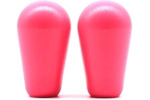 Arcity 2 Pcs Arcade Joystick Oval Bat Top Topper Knob Ball Top Handle Knob American Type Style Pink and Pink for Zippy SANWA SEIMITSU Arcade1up Machine Console Cabinet New