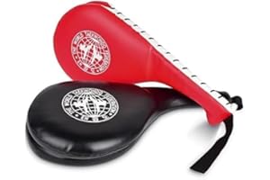 Retoteng Taekwondo Double Kick Target Pads Durable Punch Box Pads Martial Arts Gear Karate Kickboxing Punch Pads MMA Pads for Kids Teens Adults 2 Pack