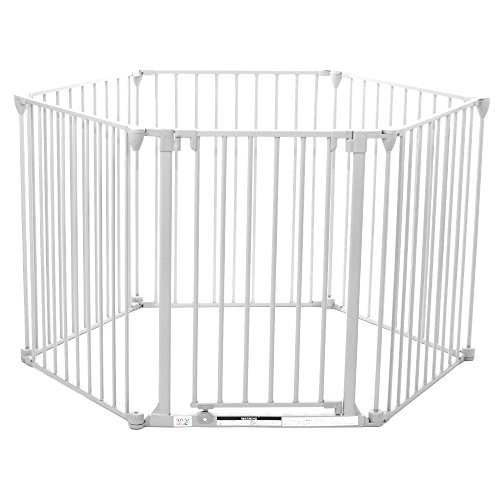BABY VIVO Comfortable Barrier Metal - Fire guard / heater guard