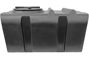 Varile Serbatoio acqua potabile da 300 l, nero, senza BPA, filettatura in ottone integrata da 3/4", prodotto in EU, adatto per alimenti