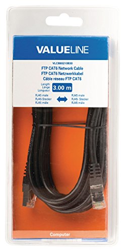 Preisvergleich Produktbild Valueline vlcb85210b30 Kabel Netzwerk FTP CAT6 RJ45 3 m schwarz