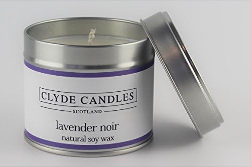 Lavender Noir Natural Soy Scented Candle Tin - Clyde Candles