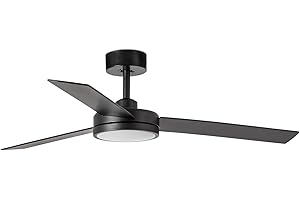 Faro Barcelona 34261 - BARTH Ventilador de techo negro