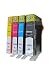 Produktbild ESMOnline 4 komp. XL Druckerpatronen mit Chip Ersatz für HP364XL HP Deskjet 3070A 3520 / HP Officejet 4620 4622 1 x Schwarz 1 x Blau 1 x Rot 1 x Gelb