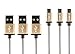 Produktbild CABBRIX Micro USB Ladekabel Gold [3-Pack] 2m Lang [USB Schnellladekabel] Nylon 2,4A Sync Android Smartphones für Samsung Galaxy S7 S6 Edge S5 Neo HTC LG Sony Nexus Nokia Huawei Kindle Xbox PS4