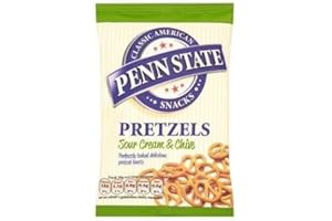 Penn State Classic American Snacks Pretzels Sour Cream & Chive 30g x Case of 12