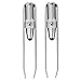 2Pcs LED Light Eyebrow Hair Removal Tweezer Stainless Steel Makeup Cosmetic Tool