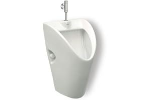 VBCHOME Urinario Entrada Superior Blanco Modern cerámica.–.Borde cerrado PISSOIR Roca Chic