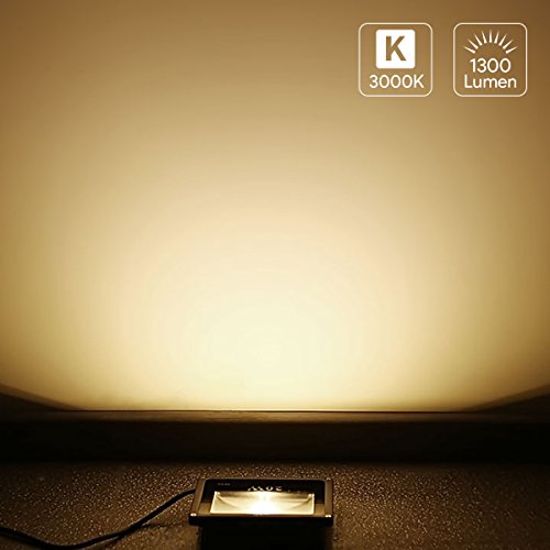 LE 20W Ultraheller LED Fluter, LED Flutlicht, ersetzt 200W Halogenlampe, wasserdicht, 1300lm, Warmweiß, LED Flutlicht, LED Außenleuchten, LED Flutlichtstrahler, LED Strahler, LED Scheinwerfer - 2