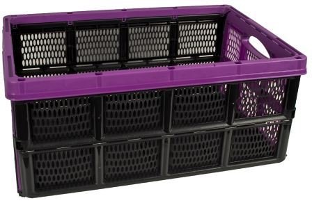 Klappbox, 32 Liter, 51 x 34 x 23cm, farbig sortiert, Polypropylen - 3
