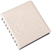 Hidz Instax Spiralli Polakart Fotoğraf Alb&uuml;m&uuml;, 6x9cm, 68 Fotoğraf Kapasitesi (BEYAZ)