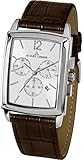 JACQUES LEMANS Herrenuhr Bienne  Lederarmband massiv Edelstahl  Chronograph 1-1906B