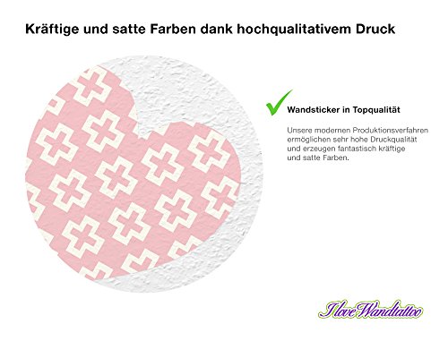 I-love-Wandtattoo WAS-10123 Kinderzimmer Wandsticker Set „Herzen mit Muster für Mädchen“ 25 Stück zum Kleben Wandtattoo Wandaufkleber Sticker Wanddeko - 2