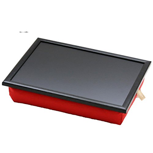 Andrew´s Knietablett Laptray mit Kissen Tablett für Laptop Uni Rot/Schwarz