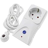 Voltaje: 240 VAC. Cablematic - Enchufe stand-by killer con pulsador y infrarrojos para ahorro de energía