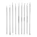 Produktbild Schwarzkopf Removal Tool  9 Stück Mitesser Extractor Set Edelstahl Komedonen Pickel Entfernung Gesicht Reinigungswerkzeug, Hautpflege Werkzeuge(#1)