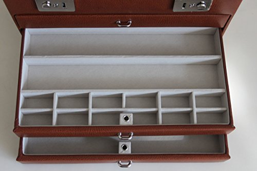 GIGANTISCHER Schmuckkoffer in Cognac - 4