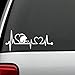 Produktbild wandaufkleber 3d schlafzimmer Football Heartbeat Lifeline Monotor Decal Sticker Die Cut Decal Sticker For Windows, Cars, Trucks, Laptops, Etc (8 x 3.5 inches)