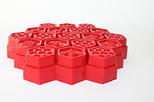 Unitedcovers Seifegiessform Honigwaben mit 19 Waben- Honeycombs silicone mold (violett) – eine Form – Versand aus Deutschland über amazon - 7