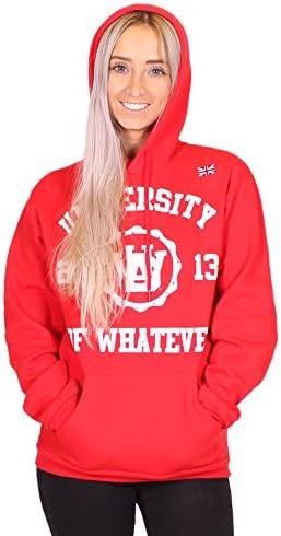 UOW Women Hoodie Red UK 12 BA411