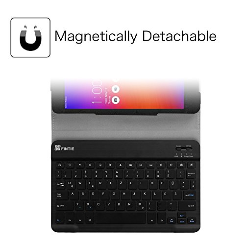 Fintie ASUS ZenPad 3S 10 Z500M Bluetooth Tastatur Hülle Keyboard Case – Ultradünn leicht SmartShell Ständer Schutzhülle mit magnetisch abnehmbar drahtloser Bluetooth Tastatur für Asus ZenPad 3S 10 Z500M 9,7 Zoll (2016 Modell) Tablet-PC, Liebesbaum - 5
