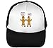 Produktbild Two Cute Ginger Bread Cookies Trucker Cap Herren Damen Schwarz weiß Snapback