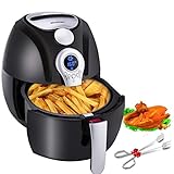 Heißluftfritteuse,Blusmart Power Fritteuse Ohne Öl ✓Gesund✓Multifunktional, air fryer mit LED Display, 3.4Qt/3.2L Heißluft fett-frei,BPA-frei,Heißluft friteuse,1400W,Frittierkorb & gratis Rezeptheft Heißluftfritteuse,Blusmart Power Fritteuse Ohne Öl ✓Gesund✓Multifunktional, air fryer mit LED Display, 3.4Qt/3.2L Heißluft fett-frei,BPA-frei,Heißluft friteuse,1400W,Frittierkorb & gratis Rezeptheft
