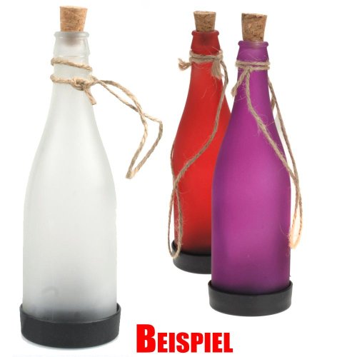 ToCi 3er Set Solarlampen Glasflaschen zum Aufhängen oder Hinstellen - 2