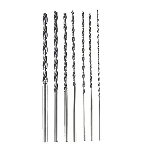 Hikenn Zentrierspitze Holzbohrer 7 teile/satz 300mm Lange Brad Punkt High-carbon Stahl Holz Bohrer Set