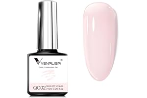 V VENALISA VENALISA Gel Construction Ongle UV Builder Gel natur couleur rose pink fumé Vernis Gel UV Semi Permanent pour Réparation de Manucure,Kit Manucure