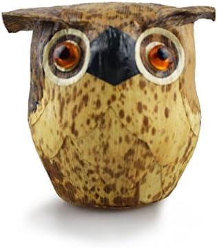 Caleson Owl Shaped Decorative Hand Crafted Money Bank Piggy Bank