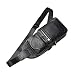 Produktbild PLAQV Crossbody Bag Leder Schultertasche schwarz für Damen und Herren für Outdoorsport, Wandern, Radfahren, Bergsteigen, Reisen,Black