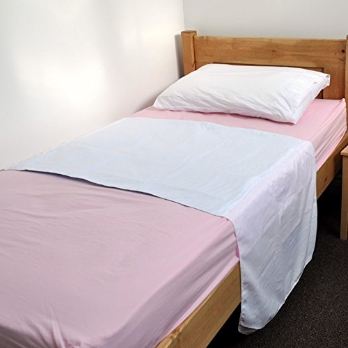 Community White Washable Stay Dry Single Bed Pad 75 x 85 cms,29½” x 33½", Tucks Additional 50cms Each Side