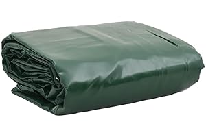 vidaXL Bâche, Couverture de Toit Résistante aux UV, Bâche de Protection pour Meuble de Jardin Remorque Voiture Extérieur, Vert 3x4 m 650 g/m²
