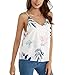 Produktbild Jaminy Damen Tank Tops Sommer Ärmellos Bluse Shirt Ärmellose Tank Top Loose Sommer Blusen Shirt Basic Shirt Tunika Obertail S-XL (L, Weiß)