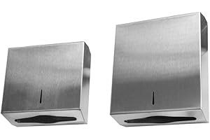 ‎SCHÜRBERG Edelstahl Papierhandtuchspender Handtuchspender für Badezimmer, Toilette, Küche für Privat und Gastro Gewerbe für alle gängigen Handtücher: Lagenfalz, Interfold, Zick-Zack-Falz (Ausführung: 250B)