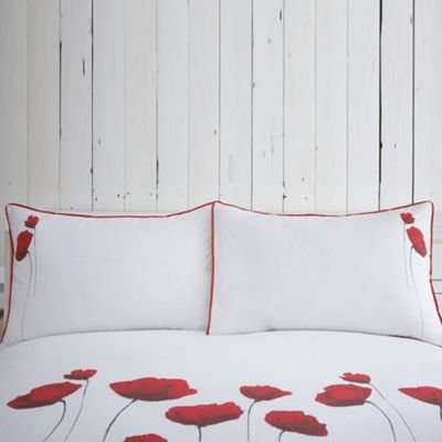Rjr.John Rocha Red 'Poppies' Duvet Cover Double