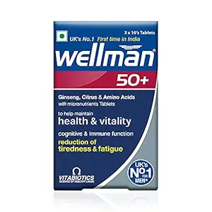 Wellman 50+ - Health Supplements (More than 30 Nutrients) - 30 Tablets?