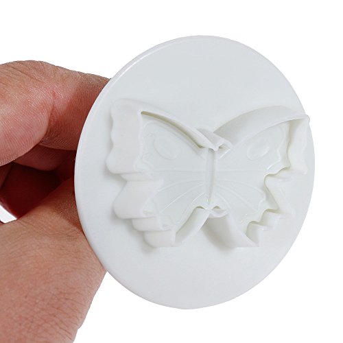 Anpro Fondant Ausstecher 76 tlg, 40 Buchstaben Ausstechformen, 22 Ausstechformen Auswerfer Stempel Tortendeko mit 14 Marzipan Messer - 6