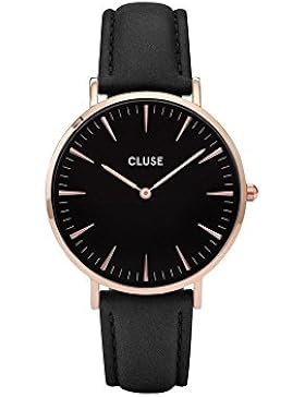 Cluse Damen-Armbanduhr Analog Quarz Leder CL18001