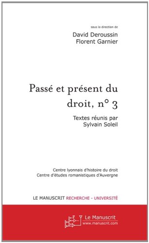 Passé et présent du droit, n° 3